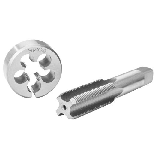 Juego de herramientas de ferretería para machos y terrajas manuales con sistema métrico