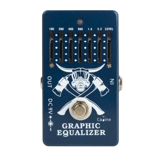 Pedal de guitarra Caline CP-71 con ecualizador de 6 bandas y 9 V, diseño de bypass real, accesorios para guitarra