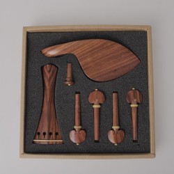 Juego de cuatro accesorios de caoba para violín de alta gama