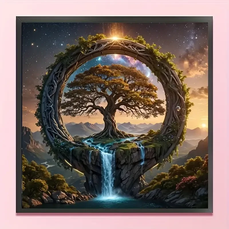 Kit de pintura de diamantes del Árbol Mágico de la Vida (1 pieza)