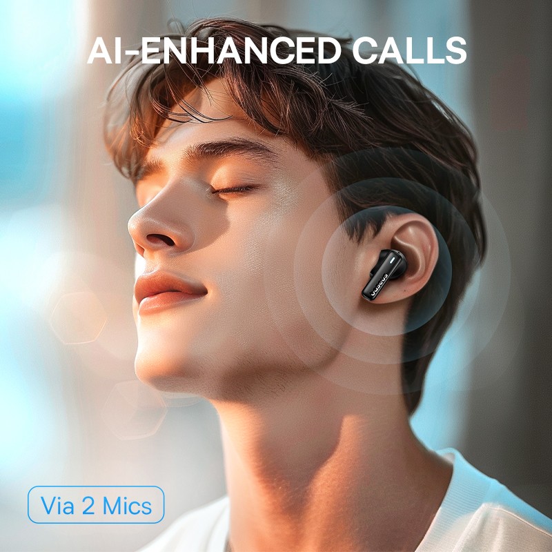 Auriculares inalámbricos Baseus Bowie E19 con Bluetooth 5.3, graves potentes, controladores de 12 mm, resistencia al agua IPX5 y 33 horas de duración de la batería.