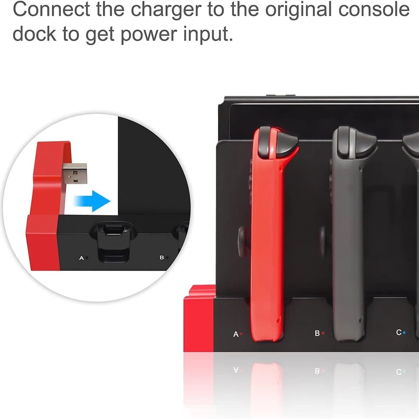 Estación de carga IPEGA PG-9186 para Joycon
