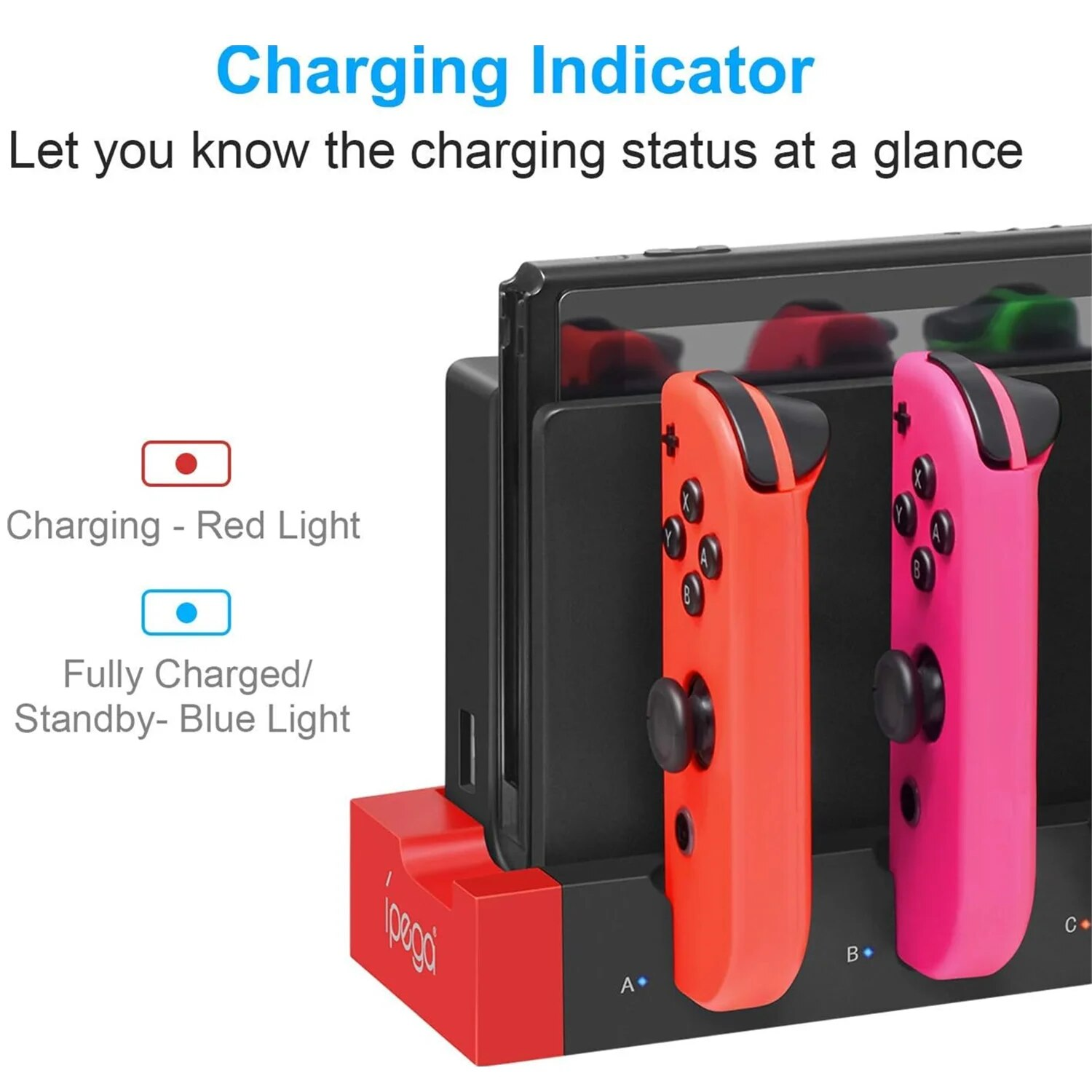 Estación de carga IPEGA PG-9186 para Joycon