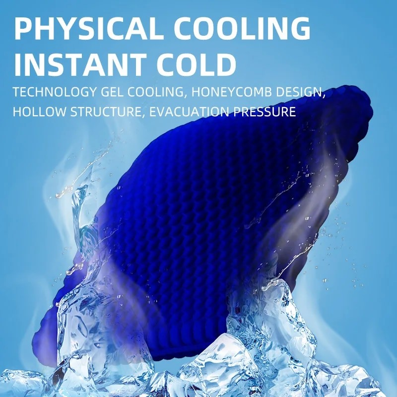 Cojín de gel para asiento con diseño de panal