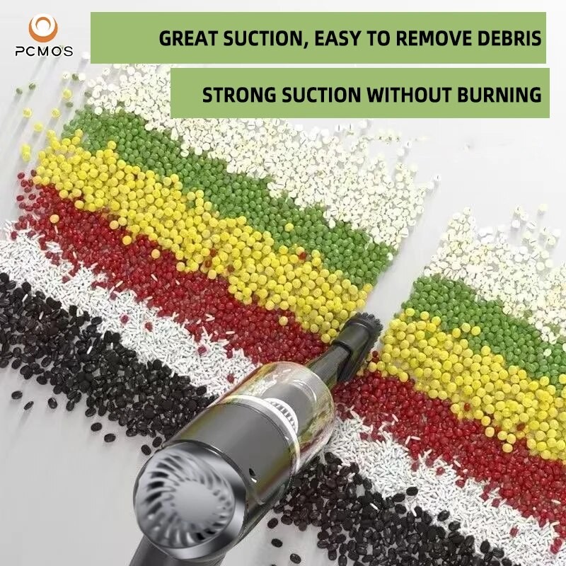 Aspiradora inalámbrica PCMOS de 120 W, doble uso para el hogar y el coche