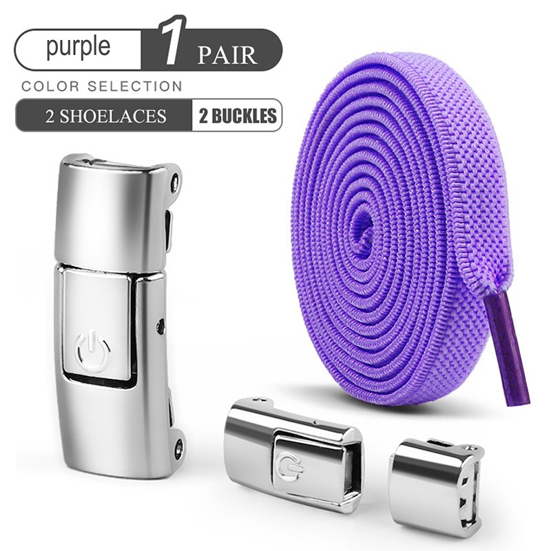 Cordones elásticos sin atar de 8 mm con cierre a presión y planos y anchos