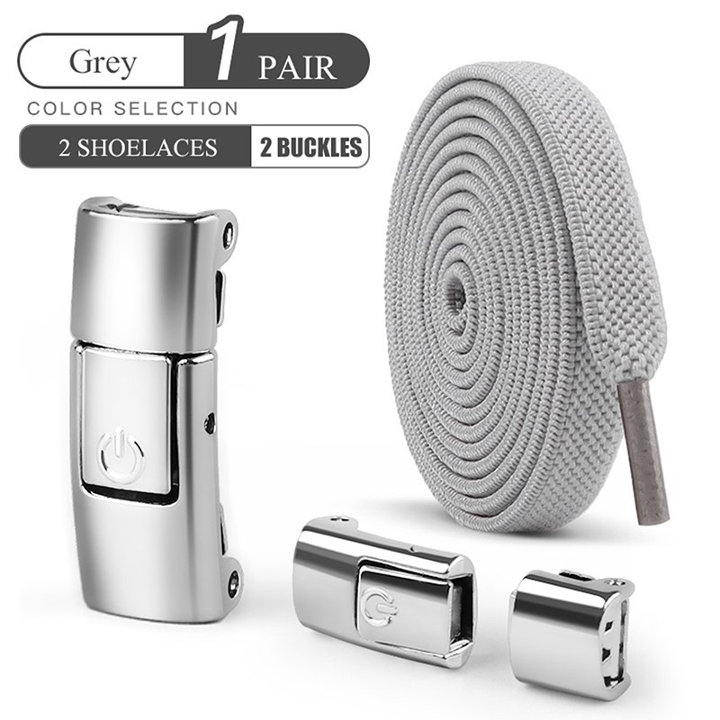 Cordones elásticos sin atar de 8 mm con cierre a presión y planos y anchos