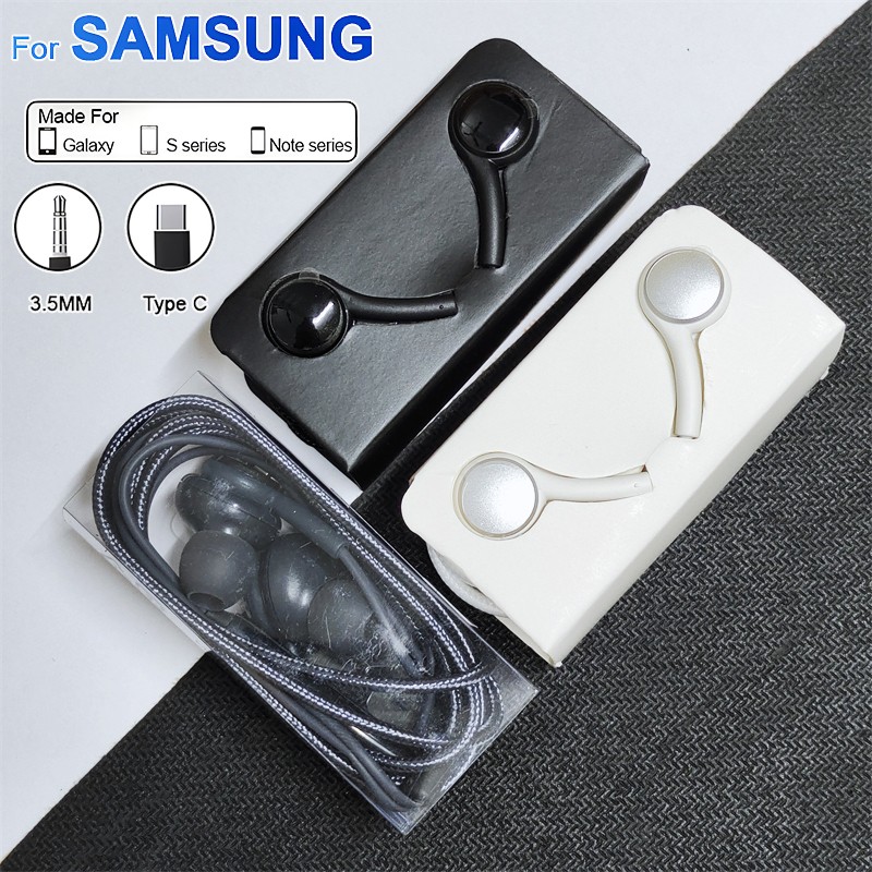 Auriculares con cable tipo C originales para Samsung Galaxy S23/S22/S21 Ultra y la serie A con conector de 3,5 mm.