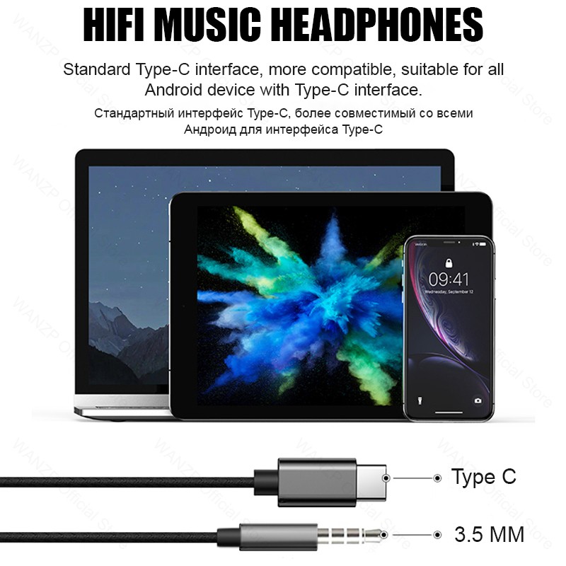 Auriculares con cable tipo C originales para Samsung Galaxy S23/S22/S21 Ultra y la serie A con conector de 3,5 mm.