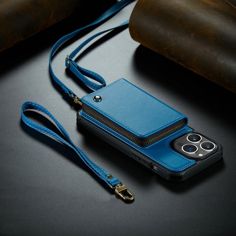 Fashion Personality Card Zipper Phone Case