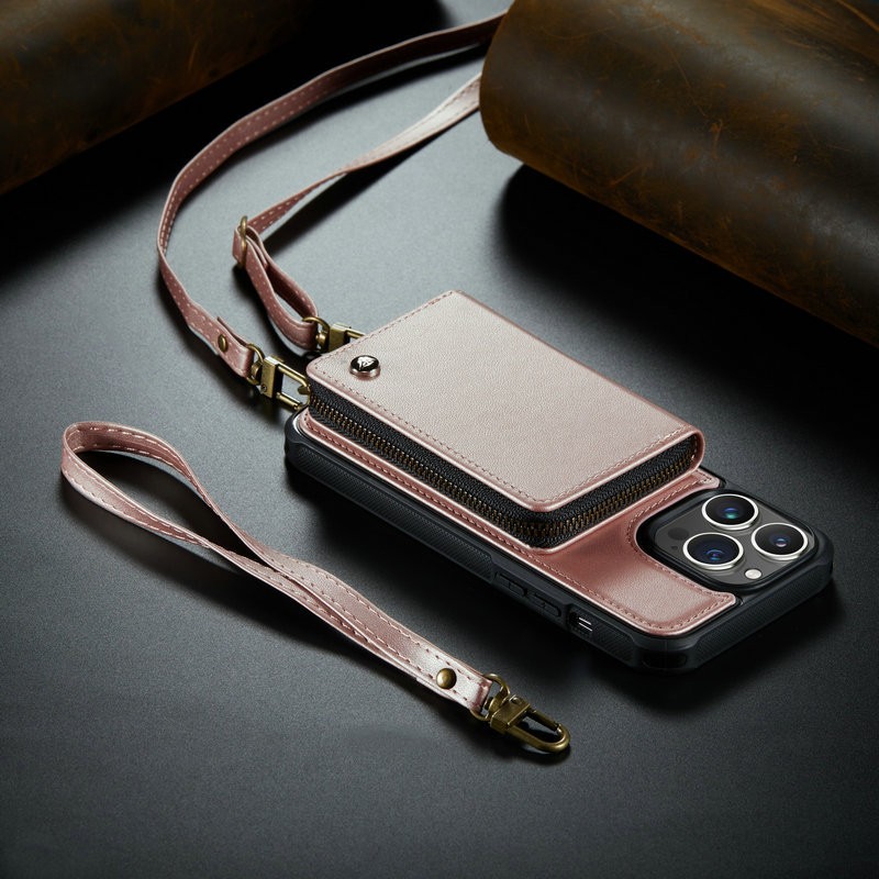 Fashion Personality Card Zipper Phone Case