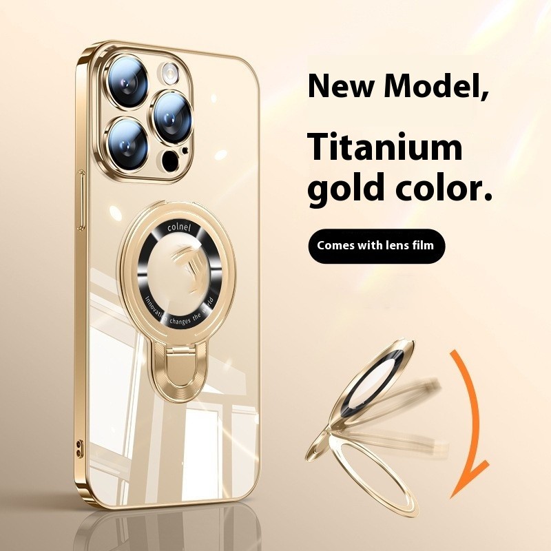 Phone Case Desert Gold Electroplating Pc Bracket