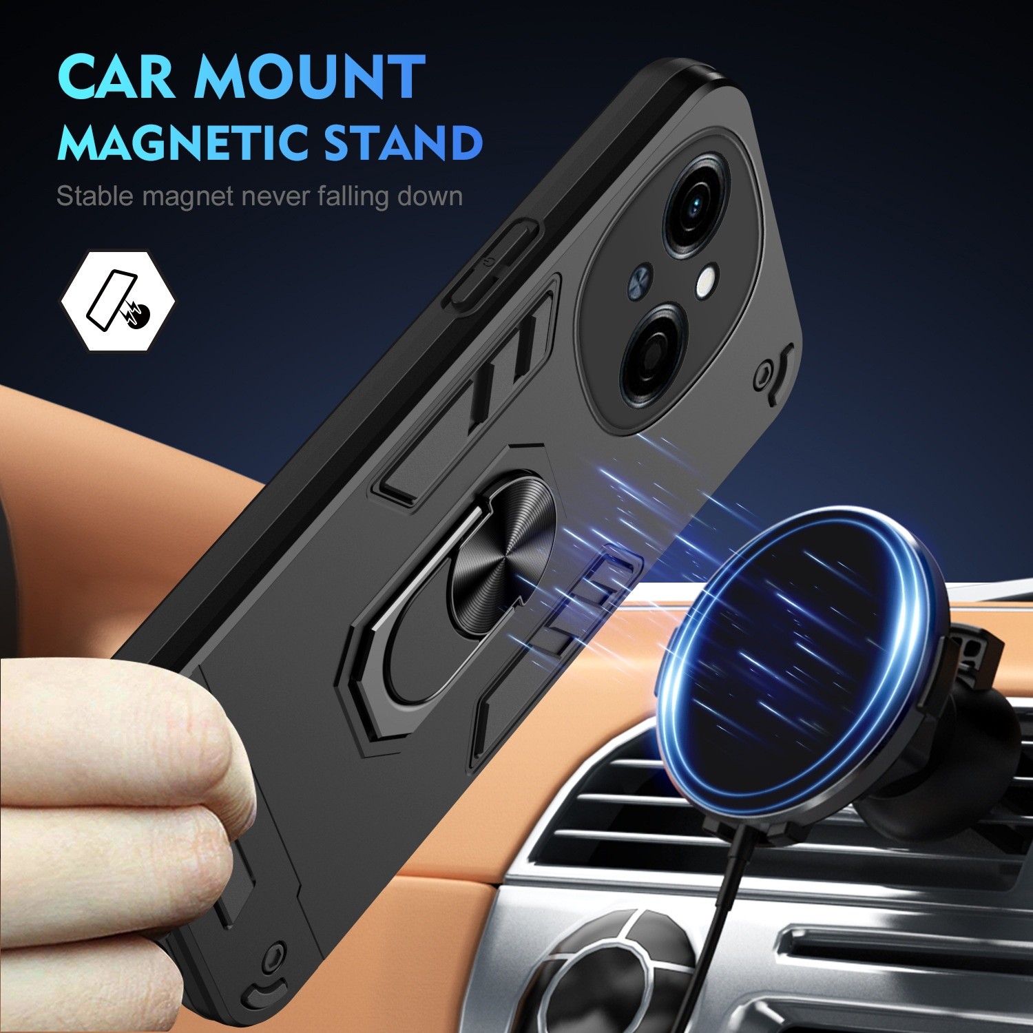 Applicable To Phone Case 360 Warrior HOT50 Bracket Note40 Protective Case