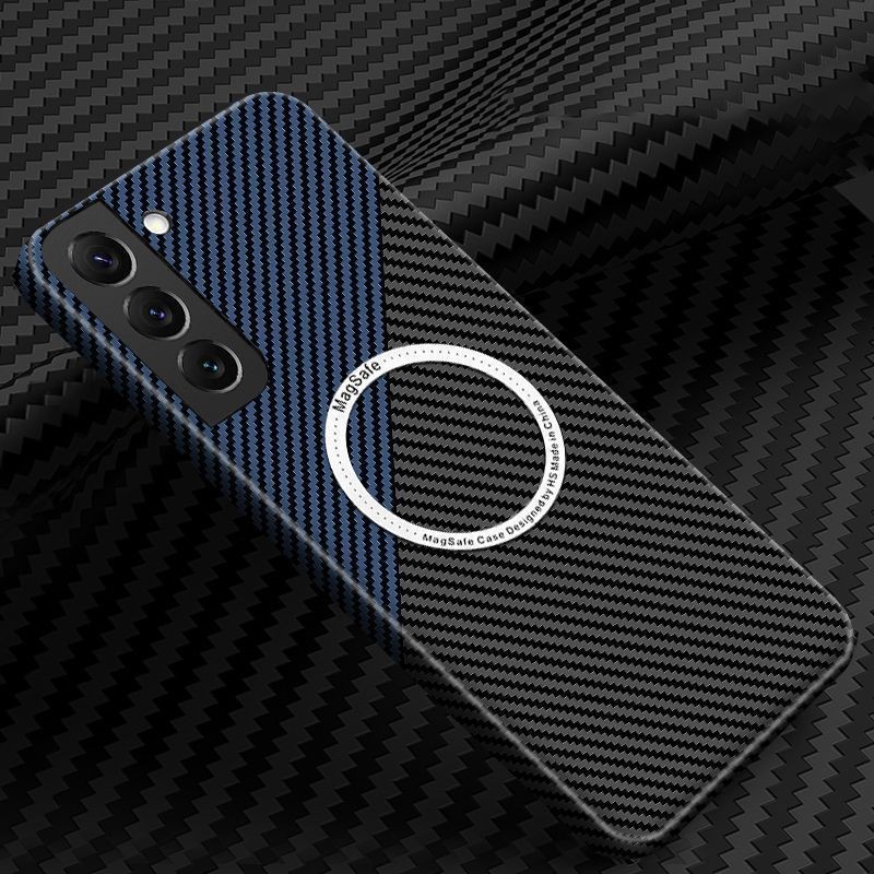 Carbon Fiber Phone Shell Magnetic Kevlar Drop-resistant Protective Case