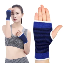 Blue Sweat Wristbands