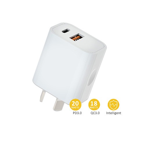 Sansai 20W USB C + A Wall Charger