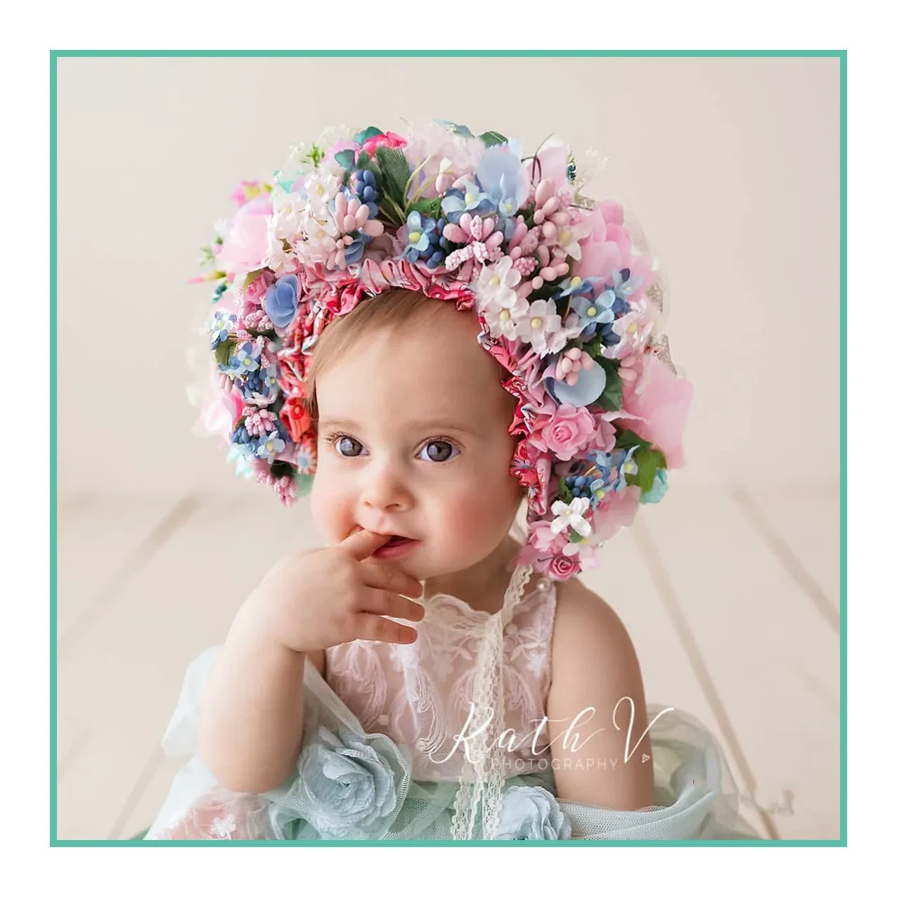 Accesorios para el cabello para niños Diadema para niña Foto Foto Cabeza Flor