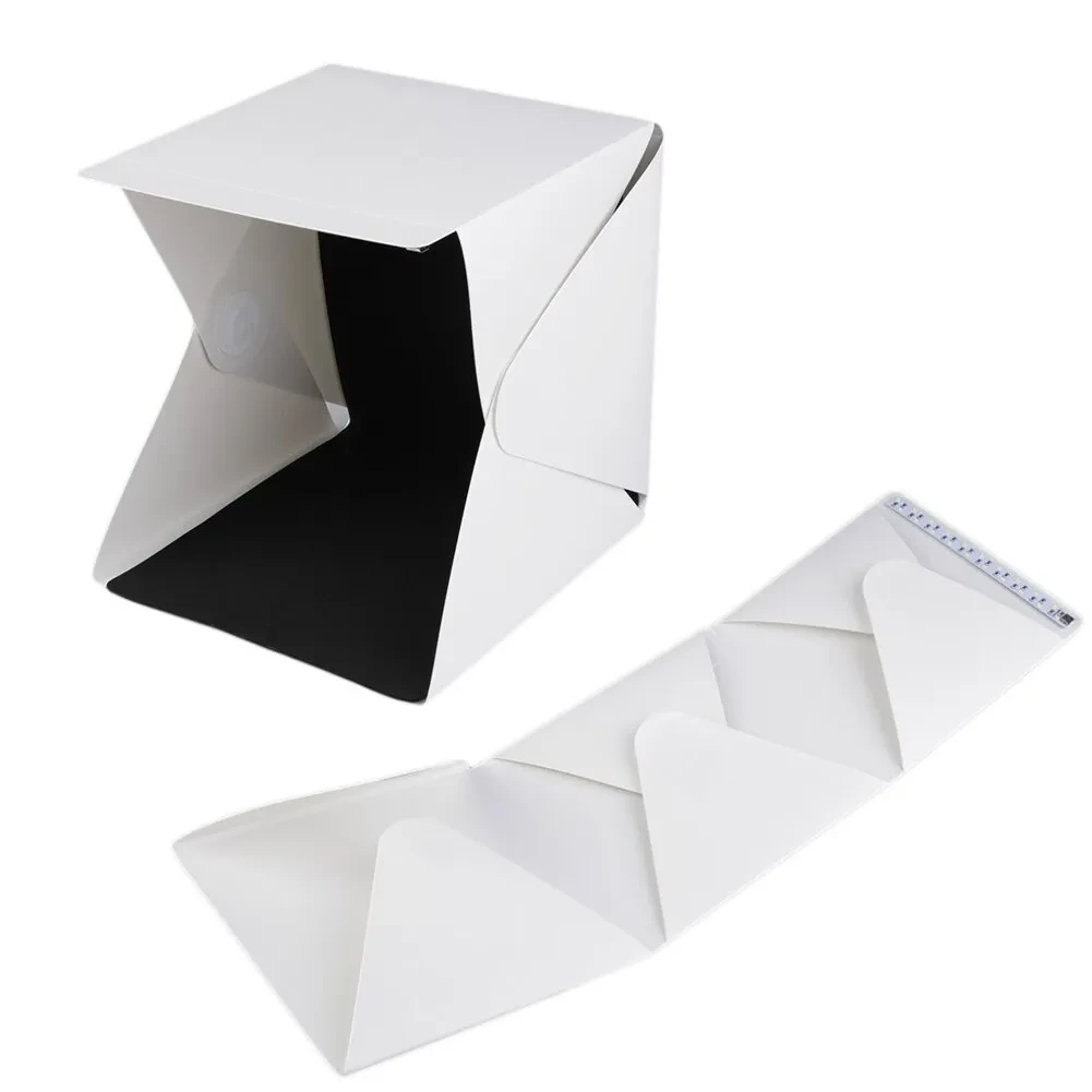 Mini estudio fotográfico plegable con luz suave LED