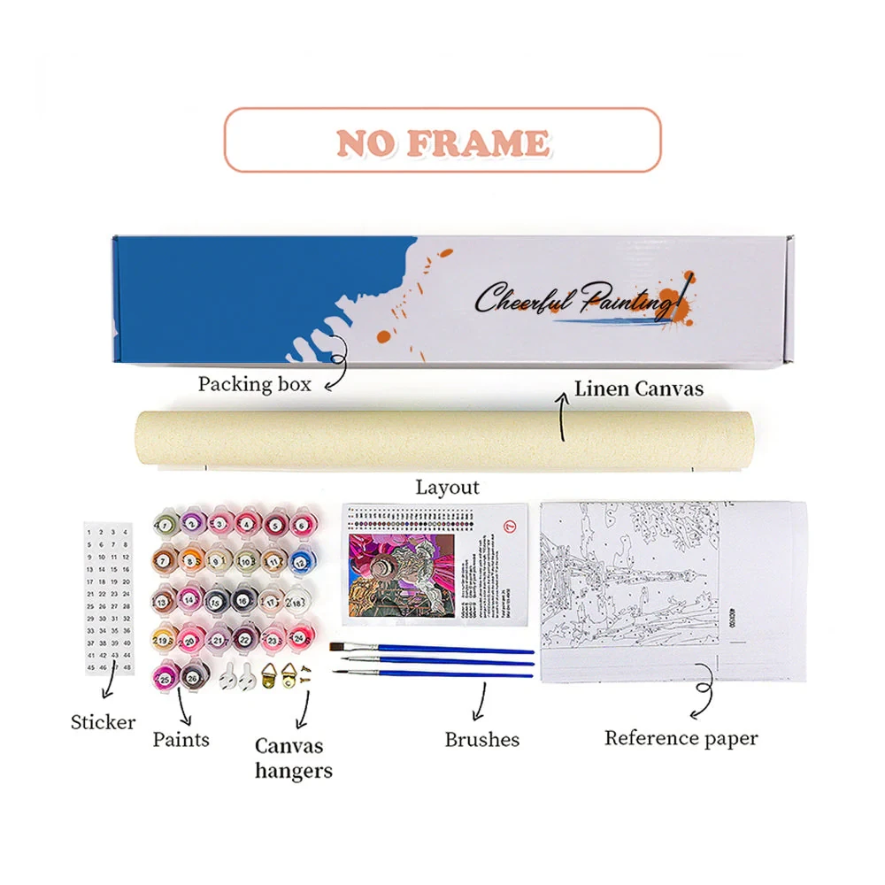 Pintura de diamante 5D de ganado de las tierras altas