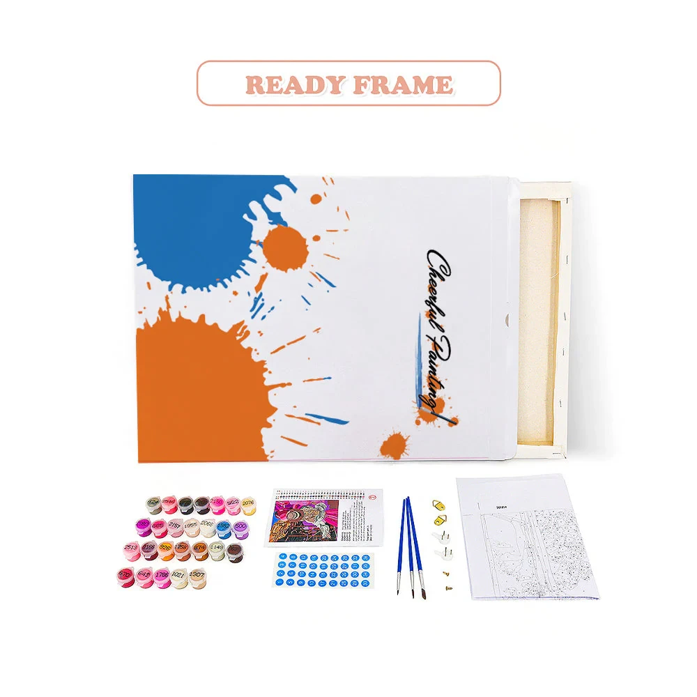 Pintura de diamante 5D de ganado de las tierras altas