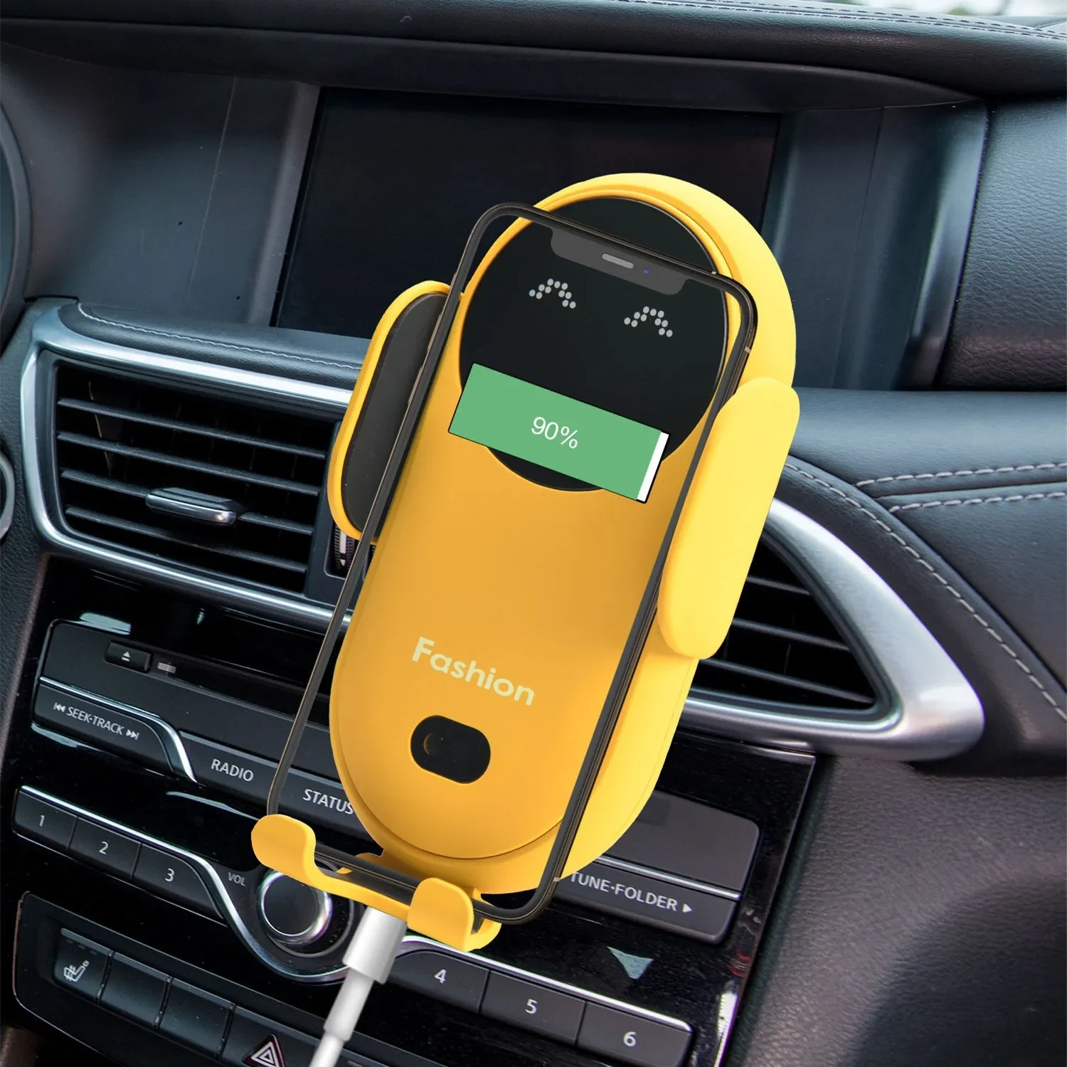 Soporte de navegación para teléfono móvil con carga inalámbrica para coche S11