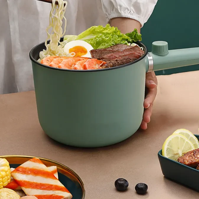 Mini olla caliente portátil eléctrica para cocinar