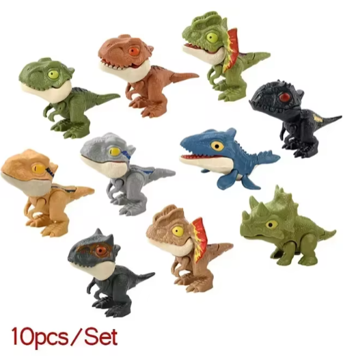 5/10 piezas de acción de anime de dinosaurio de dedo