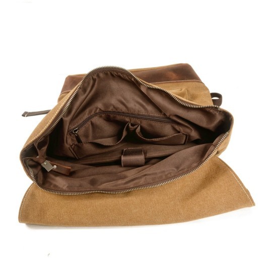 Mochila militar de lona para exteriores para viajes al aire libre