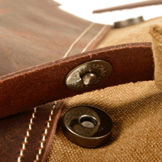 Mochila militar de lona para exteriores para viajes al aire libre