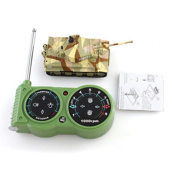 Mini tanque militar Tiger de control remoto