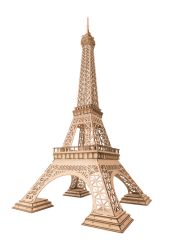 ROBOTIME - Rompecabezas de madera 3D de la Torre Eiffel, kit de construcción para armar, regalo de Navidad