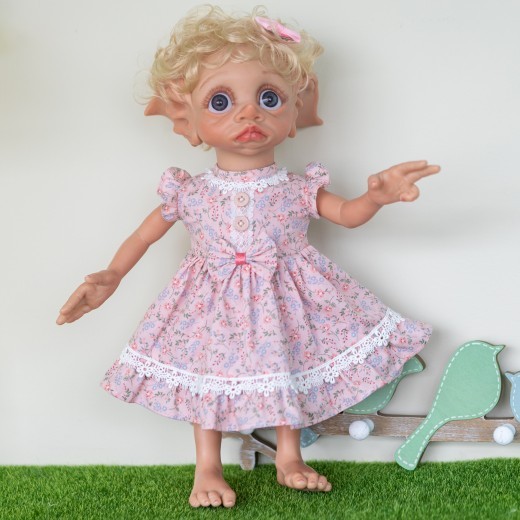 Muñeca elfa de 40 cm con nicho de hadas Amazon EBA