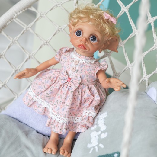 Muñeca elfa de 40 cm con nicho de hadas Amazon EBA