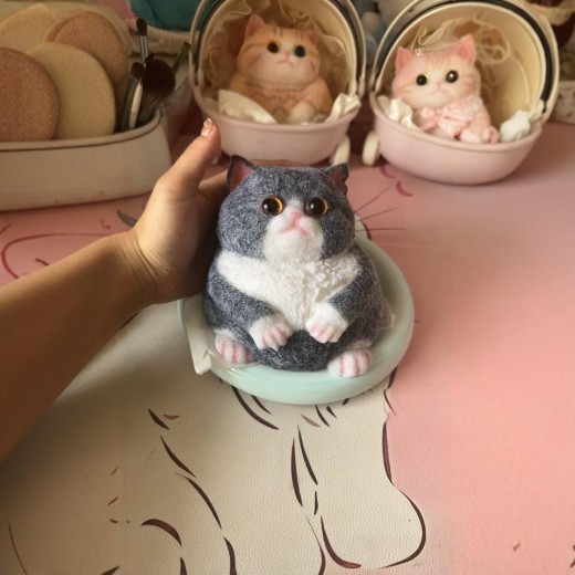 Juguete de silicona comestible para apretar de Los Aristogatos, pintado a mano, hecho a mano