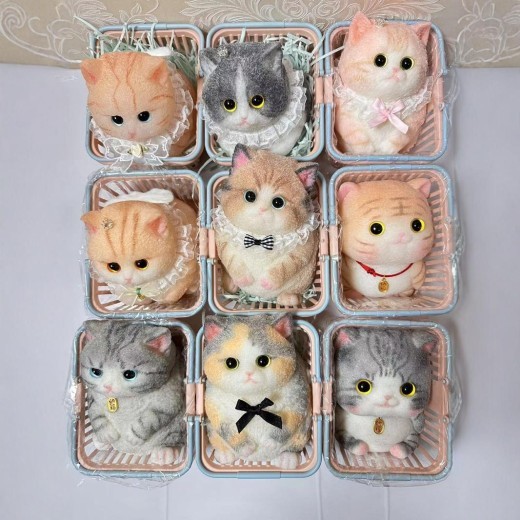 Juguete de silicona comestible para apretar de Los Aristogatos, pintado a mano, hecho a mano