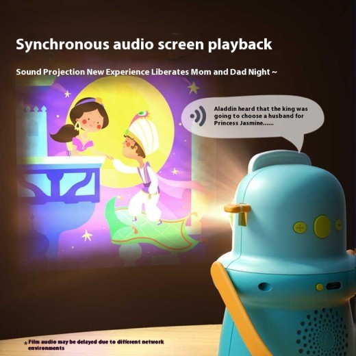 Juguetes luminosos multifuncionales para niños con proyección de cuentos