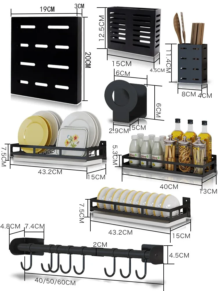 Estante de cocina perforado de acero inoxidable