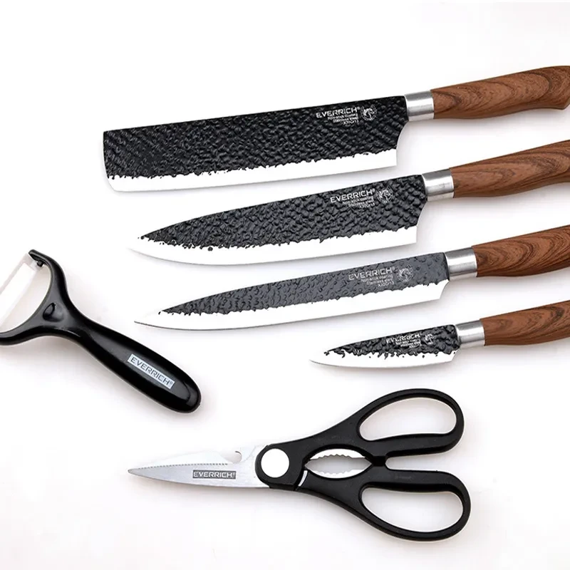 Promoción de cuchillos de acero inoxidable para negocios de cocina.