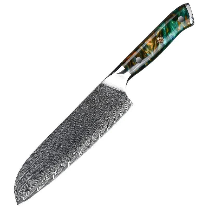 Cuchillo de chef de acero de cocina estilo japonés