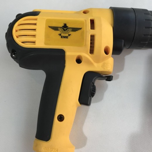 Máquina de tornillo con correa de cadena eléctrica recargable con alimentación automática de clavos