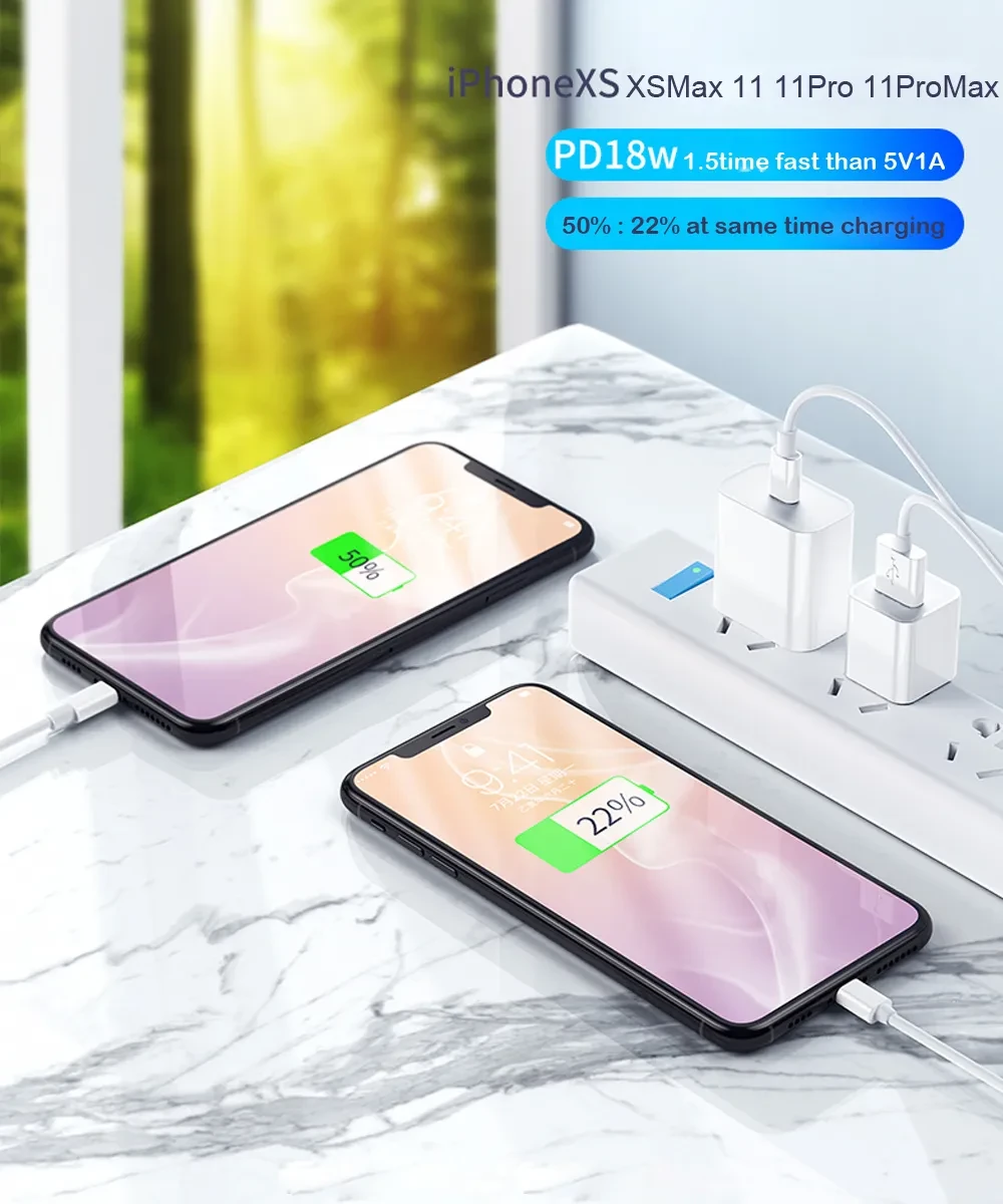 Cable de carga rápida PD18W Cable de datos TIPO C