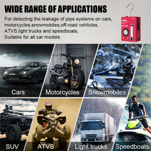 Detector de humo para coche, herramienta de detección de fugas de vacío