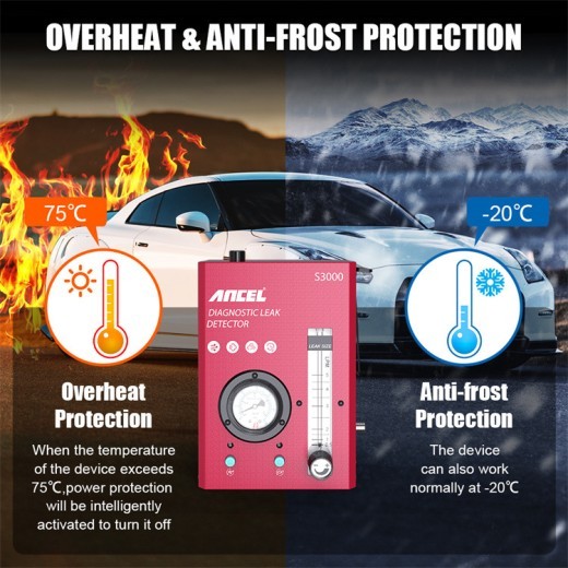 Detector de humo para coche, herramienta de detección de fugas de vacío