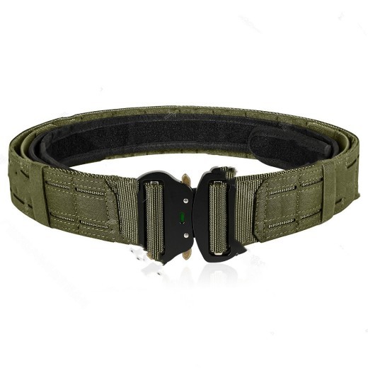Cinturón táctico de doble capa para entrenamiento militar al aire libre para estudiantes