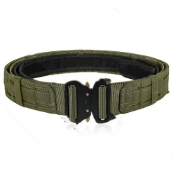 Cinturón táctico de doble capa para entrenamiento militar al aire libre para estudiantes