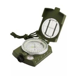 Brújula americana de alta precisión, brújula multifunción de color verde militar