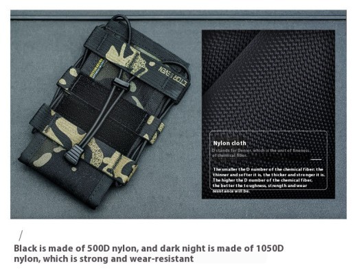 Bolsa de intercomunicación táctica funcional con ventilador militar para exteriores de extracción rápida y multifuncional