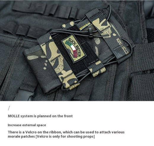 Bolsa de intercomunicación táctica funcional con ventilador militar para exteriores de extracción rápida y multifuncional