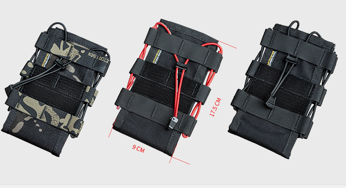 Bolsa de intercomunicación táctica funcional con ventilador militar para exteriores de extracción rápida y multifuncional