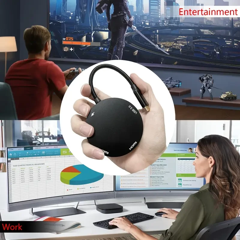 4-in-1 USB C Hub